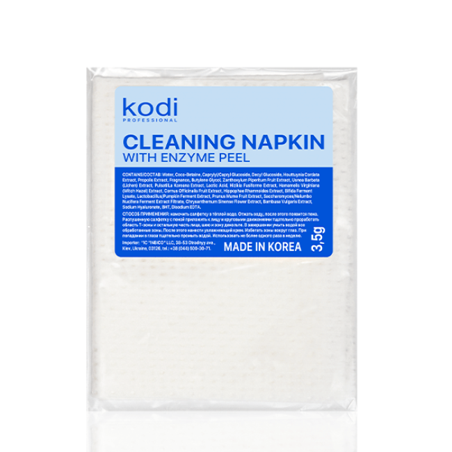Cleaning napkin with enzyme peel (безворсовая салфетка для очищения лица с энзимами)