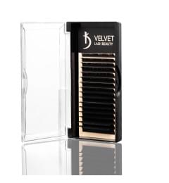 Вії для нарощування Velvet Lash Beauty 0.07 C Mix (16 рядів, довжина 6-14)