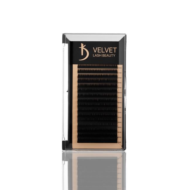 Вії для нарощування Velvet Lash Beauty 0.10 С Mix (16 рядів, довжина 6-14)
