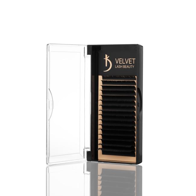 Вії для нарощування Velvet Lash Beauty 0.10 С Mix (16 рядів, довжина 6-14)