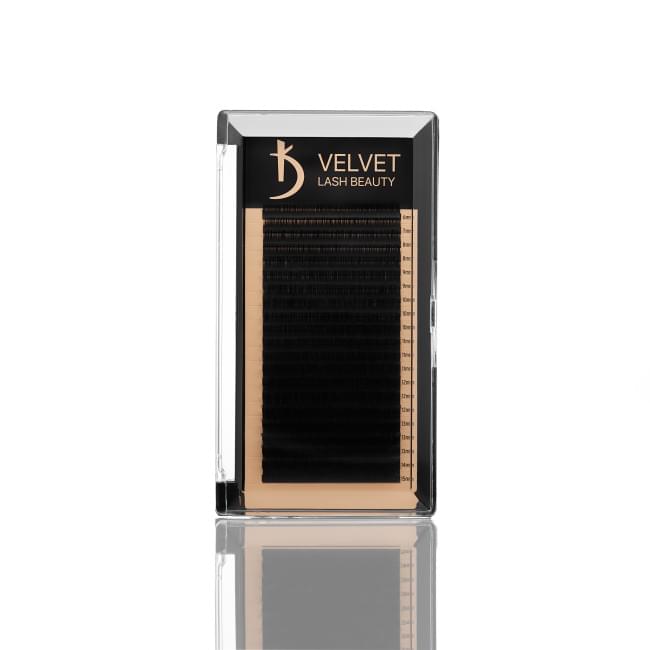 Вії для нарощування Velvet Lash Beauty 0.7 С Mix (20 рядів, довжина 6-15)