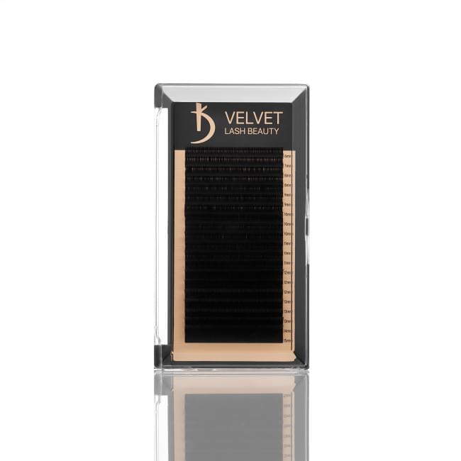 Вії для нарощування Velvet Lash Beauty 0.10 С Mix (20 рядів, довжина 6-15)