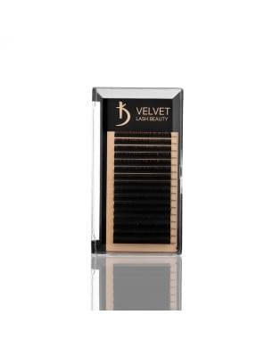 Вії для нарощування Velvet Lash Beauty 0.07 СС Mix (16 рядів, довжина 6-14)