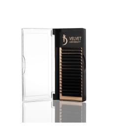 Вії для нарощування Velvet Lash Beauty 0.10 СС Mix (16 рядів, довжина 6-14)