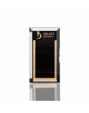 Вії для нарощування Velvet Lash Beauty 0.10 СС Mix (20 рядів, довжина 6-15)