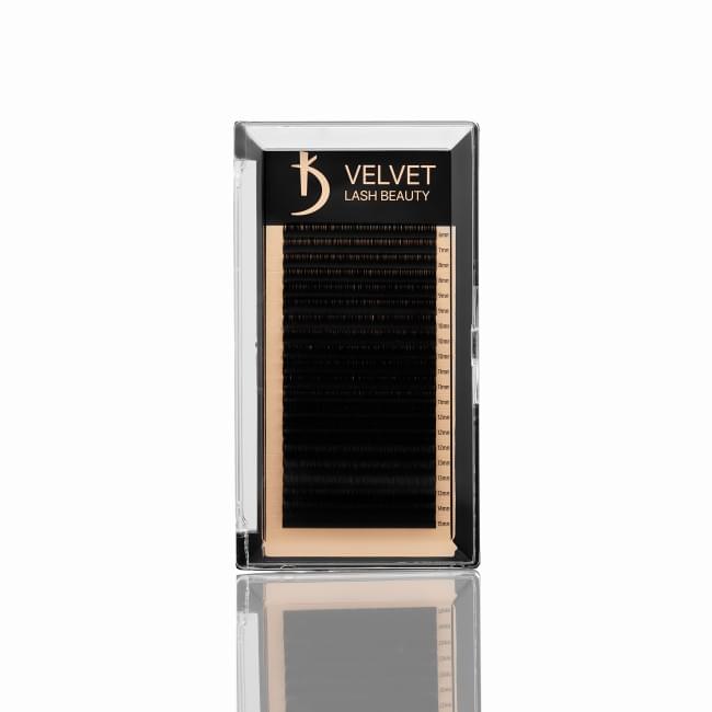 Вії для нарощування Velvet Lash Beauty 0.10 СС Mix (20 рядів, довжина 6-15)