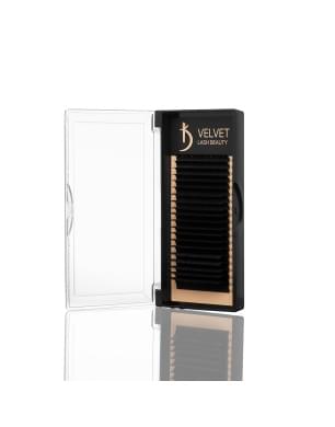 Вії для нарощування Velvet Lash Beauty 0.10 СС Mix (20 рядів, довжина 6-15)