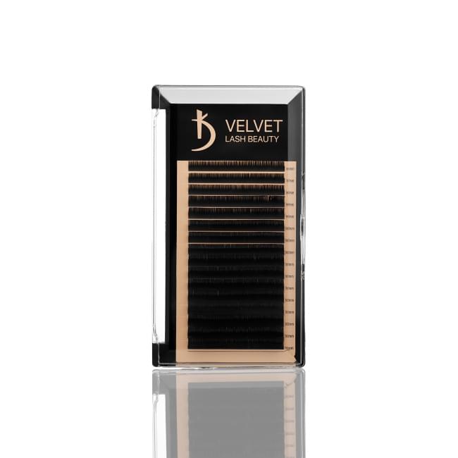 Вії для нарощування Velvet Lash Beauty 0.07 D Mix (16 рядів, довжина 6-14)