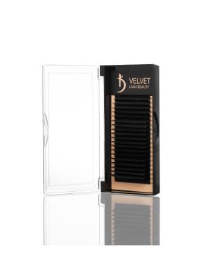 Вії для нарощування Velvet Lash Beauty 0.7 D Mix (20 рядів, довжина 6-15)