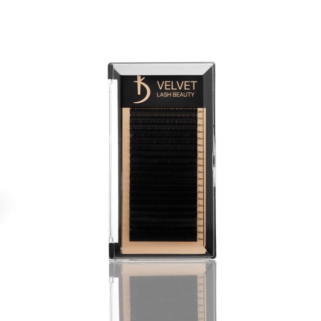 Вії для нарощування Velvet Lash Beauty 0.10 D Mix (20 рядів, довжина 6-15)