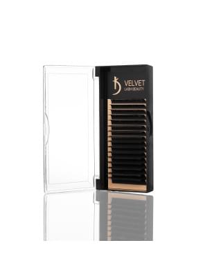 Ресницы для наращивания Velvet Lash Beauty 0.07 DD Mix (16 рядов, длина 6-14)
