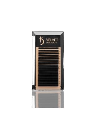 Вії для нарощування Velvet Lash Beauty 0.07 DD Mix (16 рядів, довжина 6-14)