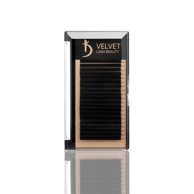 Вії для нарощування Velvet Lash Beauty 0.7 DD Mix (20 рядів, довжина 6-15)