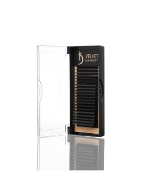 Вії для нарощування Velvet Lash Beauty 0.10 DD Mix (20 рядів, довжина 6-15)