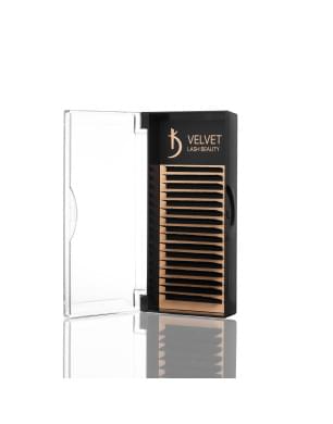 Вії для нарощування Velvet Lash Beauty 0.07 L Mix (16 рядів, довжина 6-14)