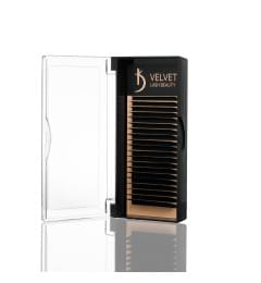 Вії для нарощування Velvet Lash Beauty 0.7 L Mix (20 рядів, довжина 6-15)
