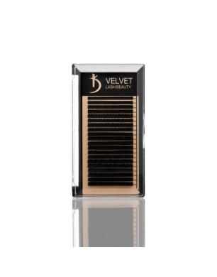 Вії для нарощування Velvet Lash Beauty 0.7 L Mix (20 рядів, довжина 6-15)