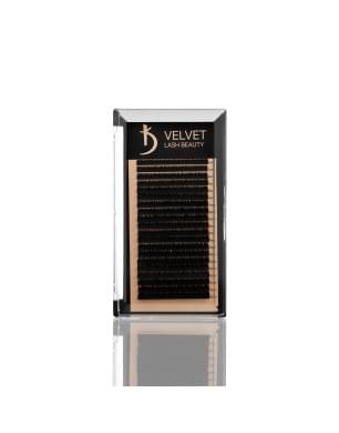 Вії для нарощування Velvet Lash Beauty 0.10 L Mix (20 рядів, довжина 6-15)