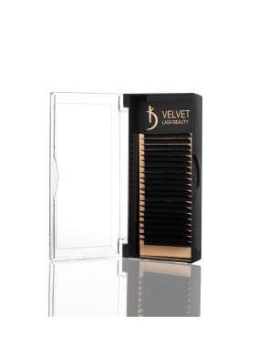 Вії для нарощування Velvet Lash Beauty 0.10 L Mix (20 рядів, довжина 6-15)