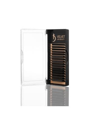Ресницы для наращивания Velvet Lash Beauty 0.07 LС Mix (16 рядов, длина 6-14)