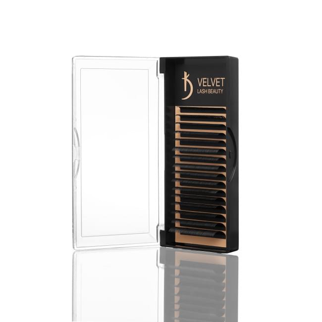 Вії для нарощування Velvet Lash Beauty 0.07 LС Mix (16 рядів, довжина 6-14)