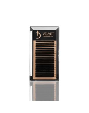 Вії для нарощування Velvet Lash Beauty 0.07 LС Mix (16 рядів, довжина 6-14)