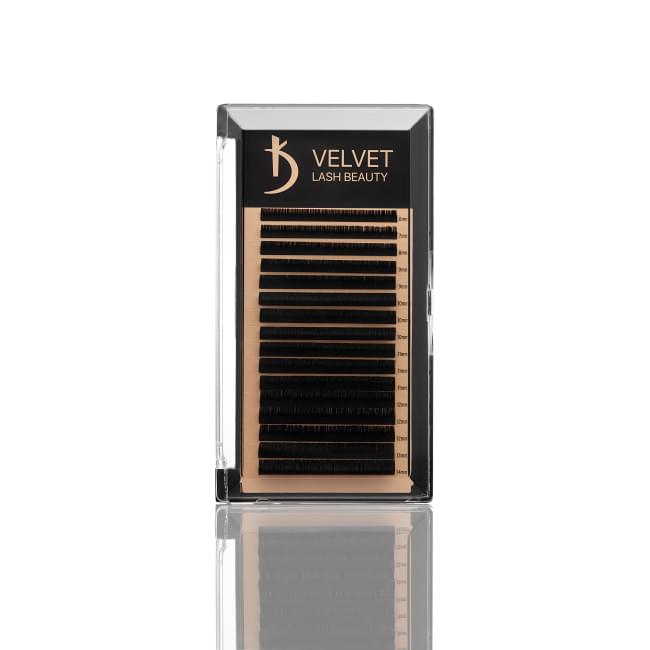 Вії для нарощування Velvet Lash Beauty 0.07 LС Mix (16 рядів, довжина 6-14)