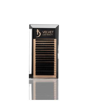 Вії для нарощування Velvet Lash Beauty 0.10 LС Mix (16 рядів, довжина 6-14)