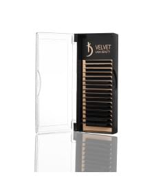 Вії для нарощування Velvet Lash Beauty 0.10 LС Mix (16 рядів, довжина 6-14)