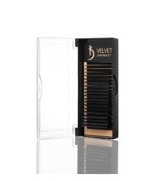 Вії для нарощування Velvet Lash Beauty 0.7 LС Mix (20 рядів, довжина 6-15)