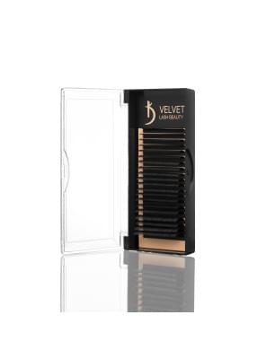Вії для нарощування Velvet Lash Beauty 0.7 LС Mix (20 рядів, довжина 6-15)
