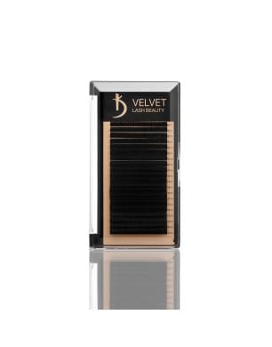 Вії для нарощування Velvet Lash Beauty 0.7 LС Mix (20 рядів, довжина 6-15)