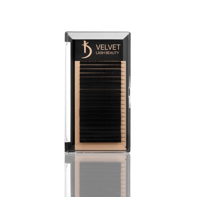 Вії для нарощування Velvet Lash Beauty 0.7 LС Mix (20 рядів, довжина 6-15)