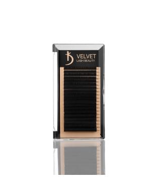 Вії для нарощування Velvet Lash Beauty 0.10 LC Mix (20 рядів, довжина 6-15)