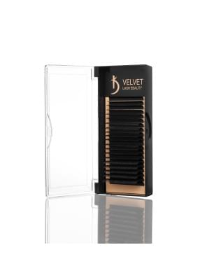 Вії для нарощування Velvet Lash Beauty 0.10 LC Mix (20 рядів, довжина 6-15)