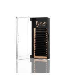 Вії для нарощування Velvet Lash Beauty 0.07 М Mix (16 рядів, довжина 6-14)