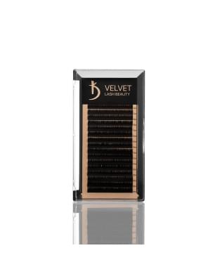 Вії для нарощування Velvet Lash Beauty 0.10 М Mix (16 рядів, довжина 6-14)