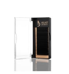 Вії для нарощування Velvet Lash Beauty 0.7 М Mix (20 рядів, довжина 6-15)