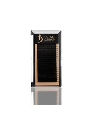 Вії для нарощування Velvet Lash Beauty 0.7 М Mix (20 рядів, довжина 6-15)