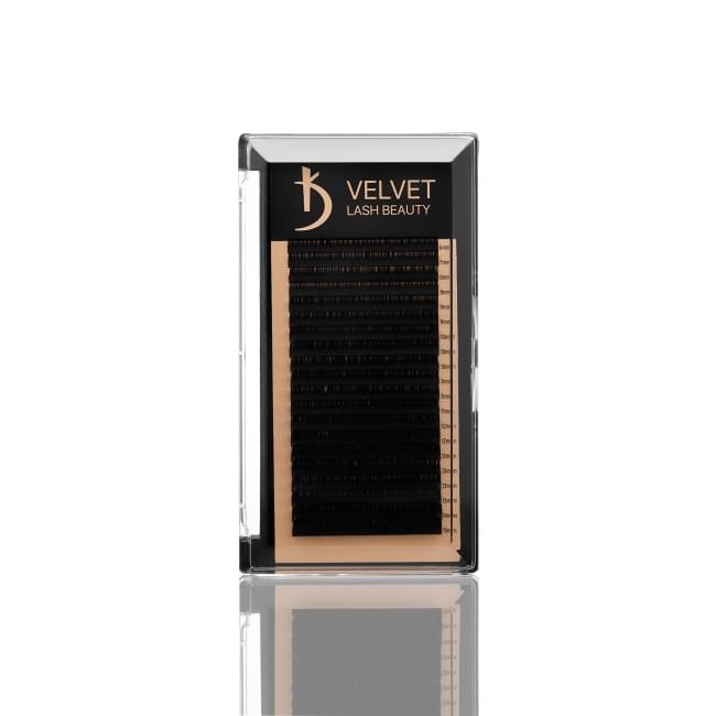 Вії для нарощування Velvet Lash Beauty 0.7 М Mix (20 рядів, довжина 6-15)