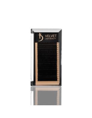 Вії для нарощування Velvet Lash Beauty 0.10 М Mix (20 рядів, довжина 6-15)