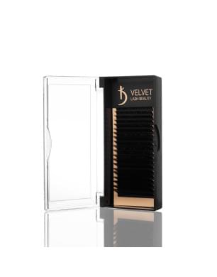 Вії для нарощування Velvet Lash Beauty 0.10 М Mix (20 рядів, довжина 6-15)
