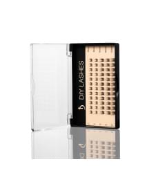 Накладні вії DIY LASHES 01B C 0,07 (8 mm - 2, 10 mm - 2, 12 mm - 1)