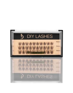 Накладные ресницы DIY LASHES 02B C 0,07 (10 mm, 12 mm, 14 mm)