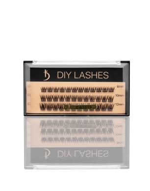 Накладные ресницы DIY LASHES 03A C 0,07 (8 mm, 10 mm, 12 mm)