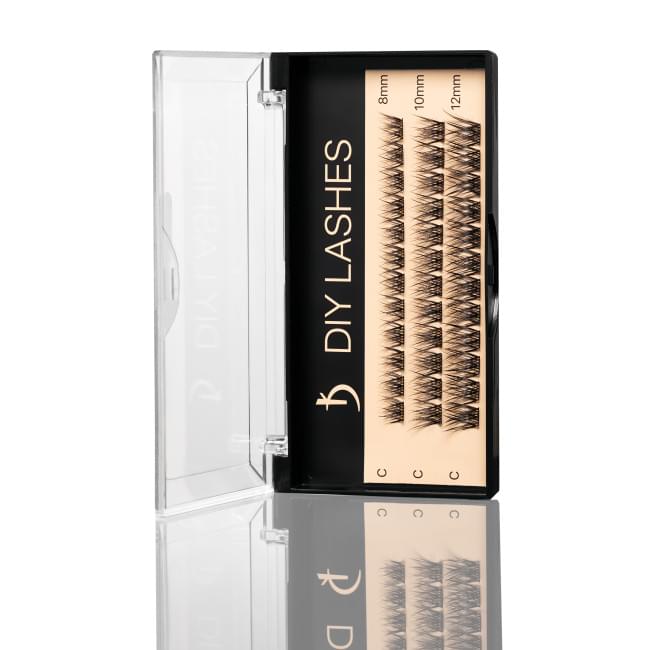 Накладні вії DIY LASHES 03A C 0,07 (8 mm, 10 mm, 12 mm)