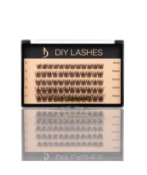Накладні вії DIY LASHES 03B C 0,07 (8 mm - 1, 10 mm - 2, 12 mm - 1, 14 mm - 1)