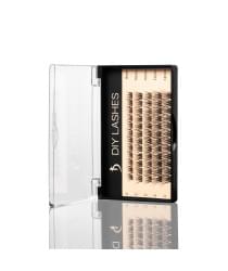 Накладні вії DIY LASHES 03B C 0,07 (8 mm - 1, 10 mm - 2, 12 mm - 1, 14 mm - 1)