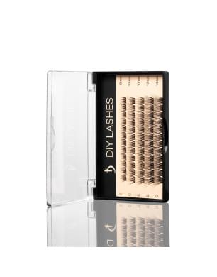 Накладные ресницы DIY LASHES 03B C 0,07 (8 mm - 1, 10 mm - 2, 12 mm - 1, 14 mm - 1)