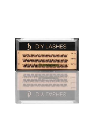 Накладные ресницы DIY LASHES 04A C 0,07 (8 mm, 10 mm, 12 mm)